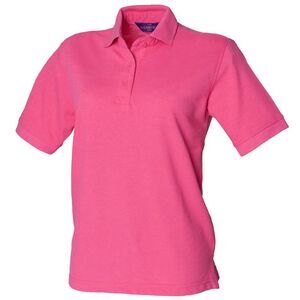 Henbury Womens/Ladies 65/35 Polo Shirt / Fuchsia